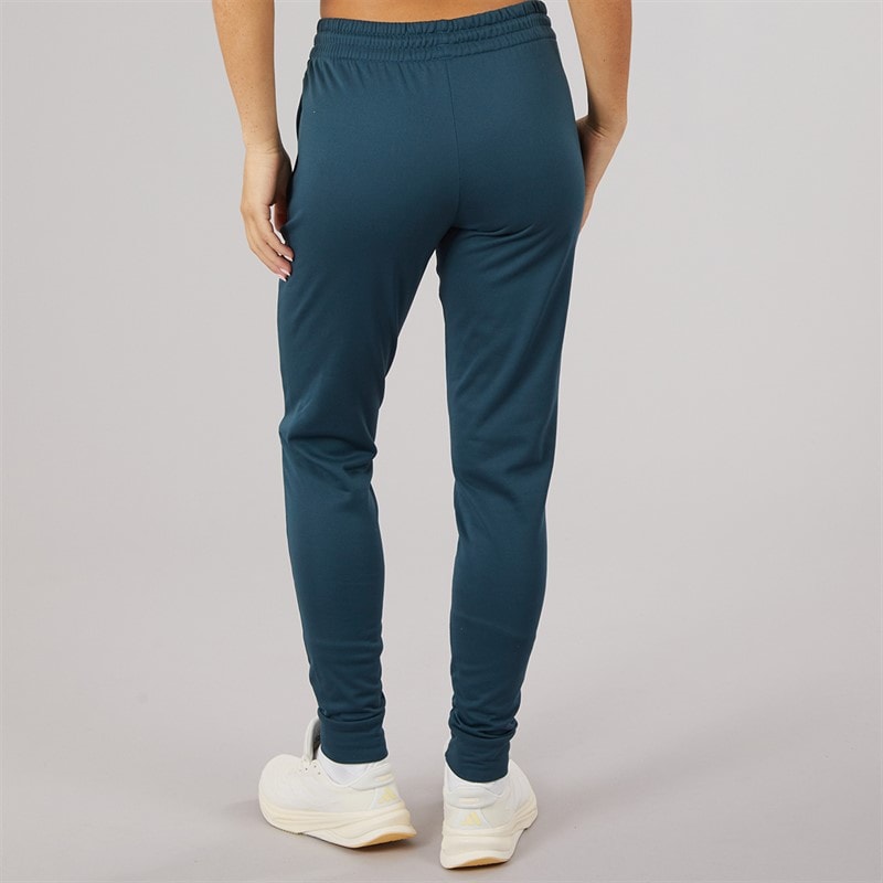 adidas Womens AEROREADY Dame And Go Trapered Fleece Joggers Arctic Night/White - Image 2