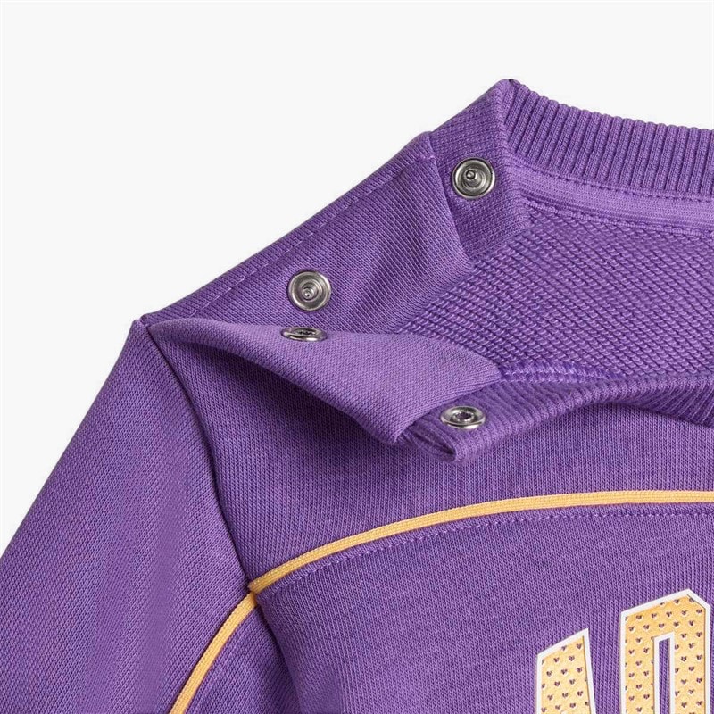 adidas Infant Girls X Disney Minnie Mouse Sweatshirt And Joggers Set Active Purple/Semi Ice Tangerine - Image 2