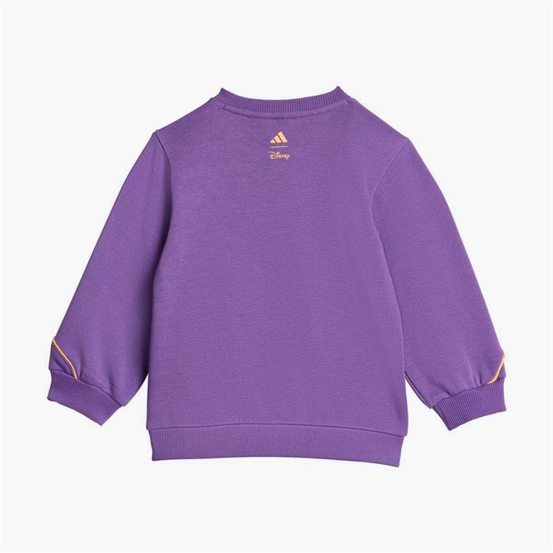 adidas Infant Girls X Disney Minnie Mouse Sweatshirt And Joggers Set Active Purple/Semi Ice Tangerine - Image 4