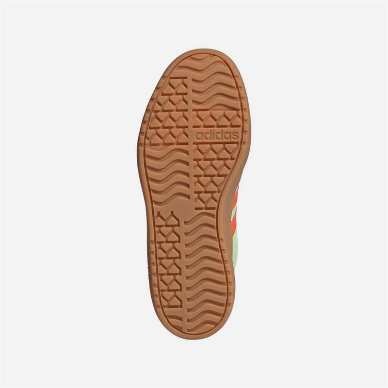 adidas Junior VL Court Bold Trainers Semi Green Spark/Semi Impact Orange/Cloud White - Image 2
