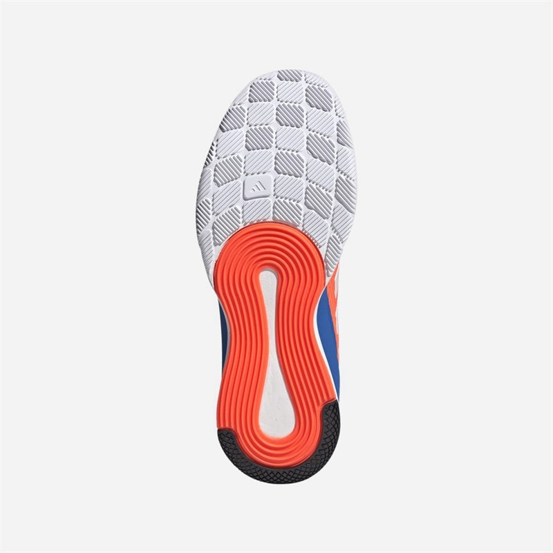 adidas Mens Novaflight 6 Indoor Court Shoes Team Solar Orange/Zero Metalic/Bright Royal - Image 2