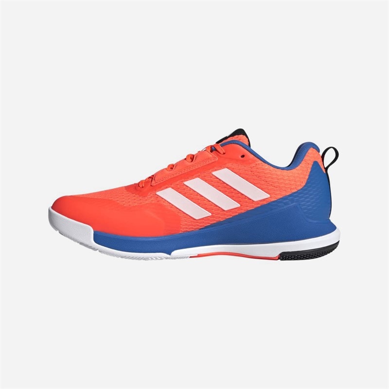 adidas Mens Novaflight 6 Indoor Court Shoes Team Solar Orange/Zero Metalic/Bright Royal - Image 5