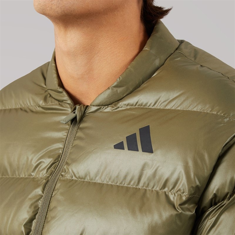 adidas Mens Essentials Climawarm Synthetic Down Jacket Olive Strata - Image 3