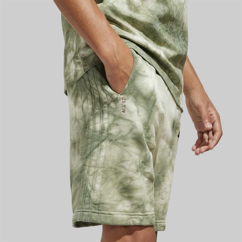 adidas Junior Boys All SZN All Over Print Shorts Olive Strata/Olive Strata - Image 4
