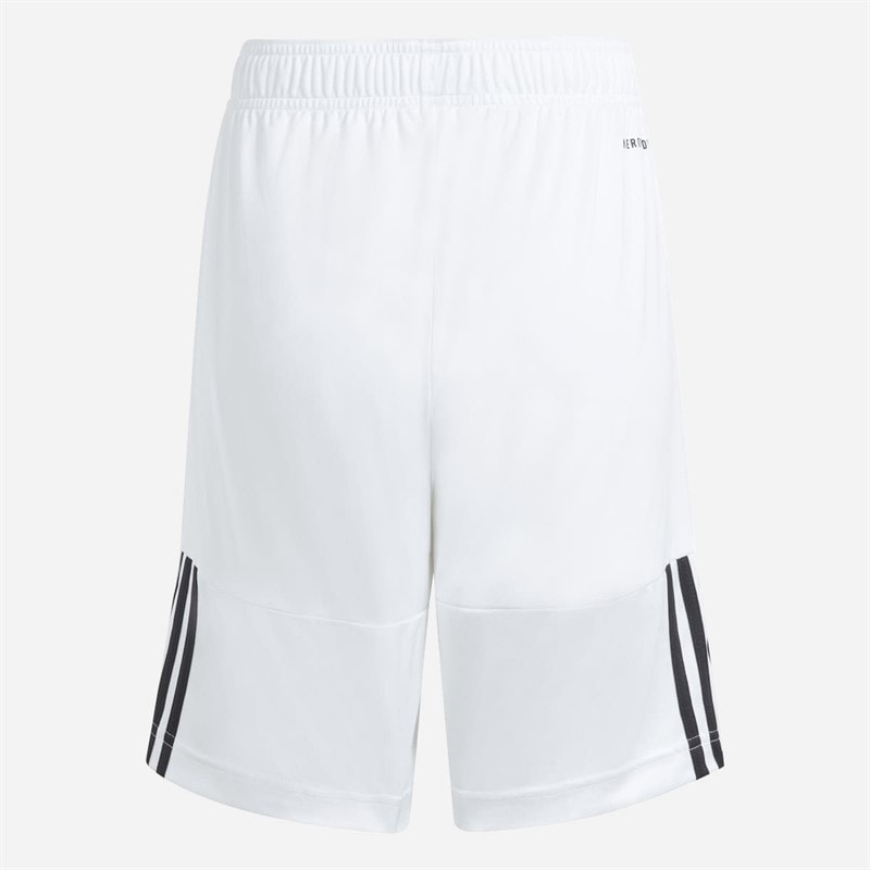 adidas Junior Boys Sereno Shorts White/Black - Image 2