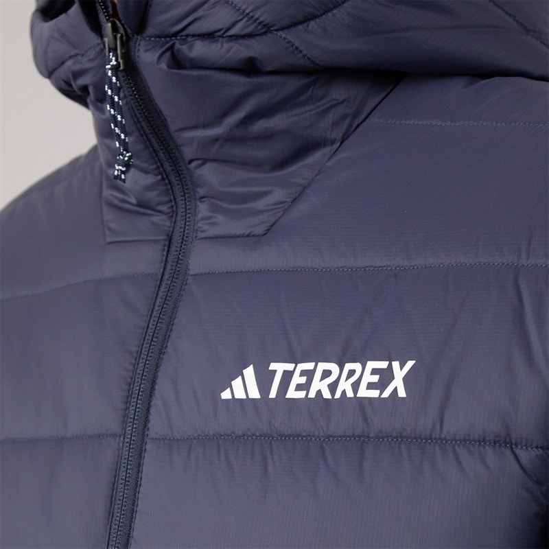 adidas Mens Terrex Multi Essentials Climawarm Insulated Hooded Jacket Legend Ink - Image 3