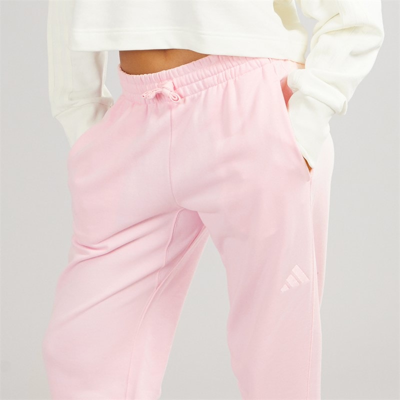 adidas Womens All SZN Loose Fit Joggers Clear Pink - Image 3