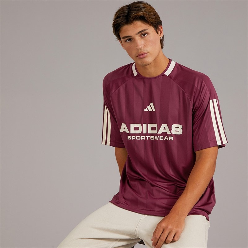adidas Mens House Of Tiro Nations Pack T-Shirt Victory Crimson/Putty Mauve
