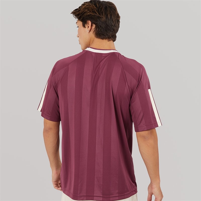 adidas Mens House Of Tiro Nations Pack T-Shirt Victory Crimson/Putty Mauve - Image 3