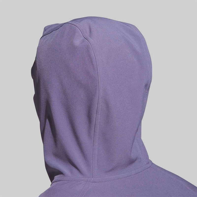 adidas Mens Go To Full Zip Golf Windbreaker Preloved Violet - Image 3
