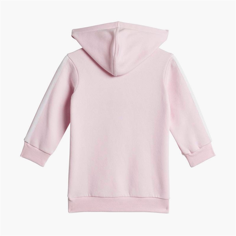 adidas Infant Girls Seasonal Essentials Tiberio 3 Stripes Hoodie And Leggings Set Clear Pink/Pink Fusion/White - Image 4