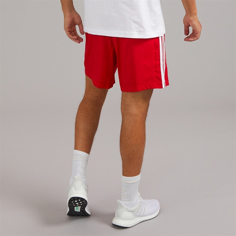 adidas Mens Aeroready Essentials 3-Stripes Chelsea Shorts Better Scarlet/White - Image 2
