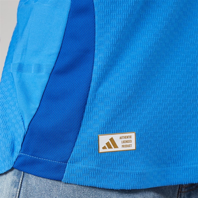 adidas Womens India Cricket Odi One Day International Jersey True Blue - Image 3