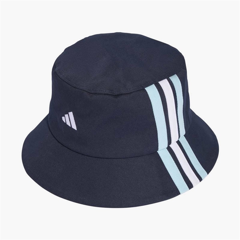 adidas 3 Stripes Sportswear Bucket Hat Night Navy/White/Icey Blue