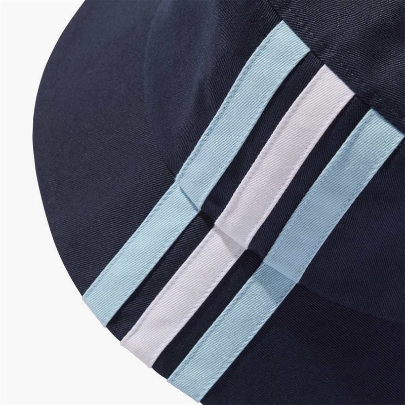 adidas 3 Stripes Sportswear Bucket Hat Night Navy/White/Icey Blue - Image 4