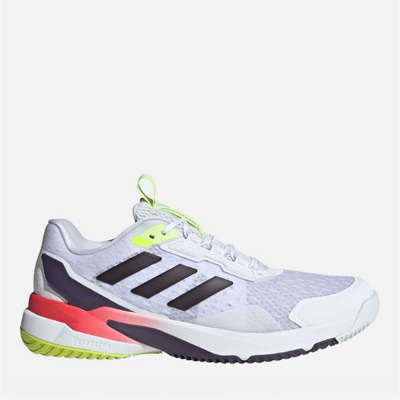 adidas Mens Crazyflight 6 Indoor Court Shoes Cloud White/Aurora Met/Semi Lucid Red