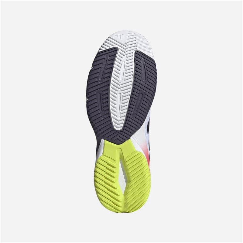 adidas Mens Crazyflight 6 Indoor Court Shoes Cloud White/Aurora Met/Semi Lucid Red - Image 2