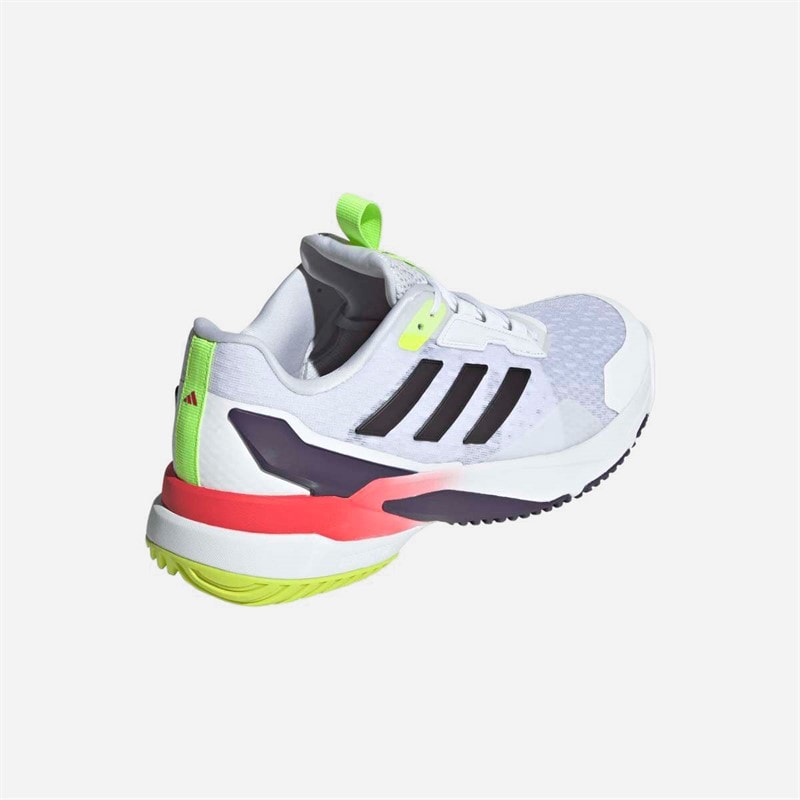 adidas Mens Crazyflight 6 Indoor Court Shoes Cloud White/Aurora Met/Semi Lucid Red - Image 3