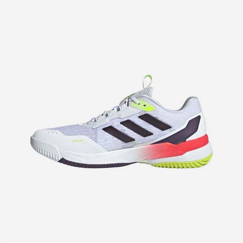 adidas Mens Crazyflight 6 Indoor Court Shoes Cloud White/Aurora Met/Semi Lucid Red - Image 5