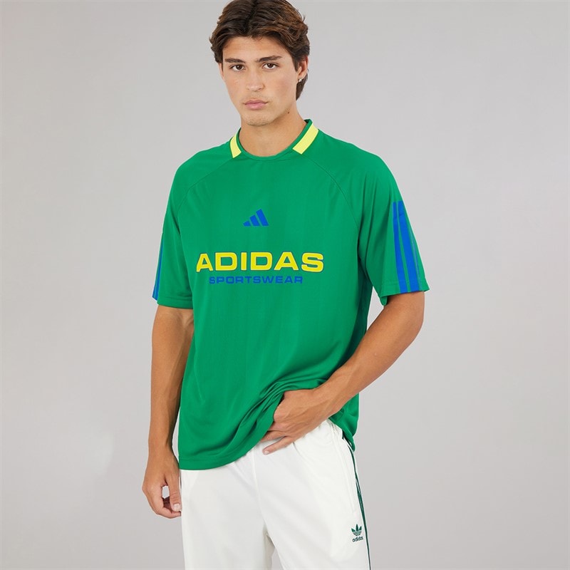 adidas Mens House Of Tiro Nations Pack T-Shirt Bold Green - Image 3