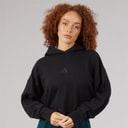 adidas Womens All SZN 3-Stripes Hoodie Black