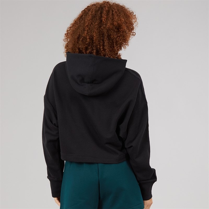 adidas Womens All SZN 3-Stripes Hoodie Black - Image 2