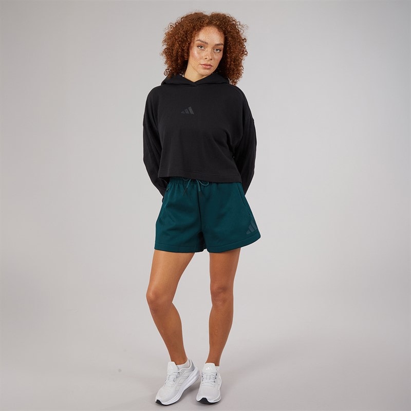 adidas Womens All SZN 3-Stripes Hoodie Black - Image 4