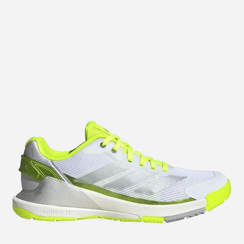 adidas Womens Crazyquick Lightstrike Padel Shoes Lucid Lemon/Wonder Silver/Silver Metallic