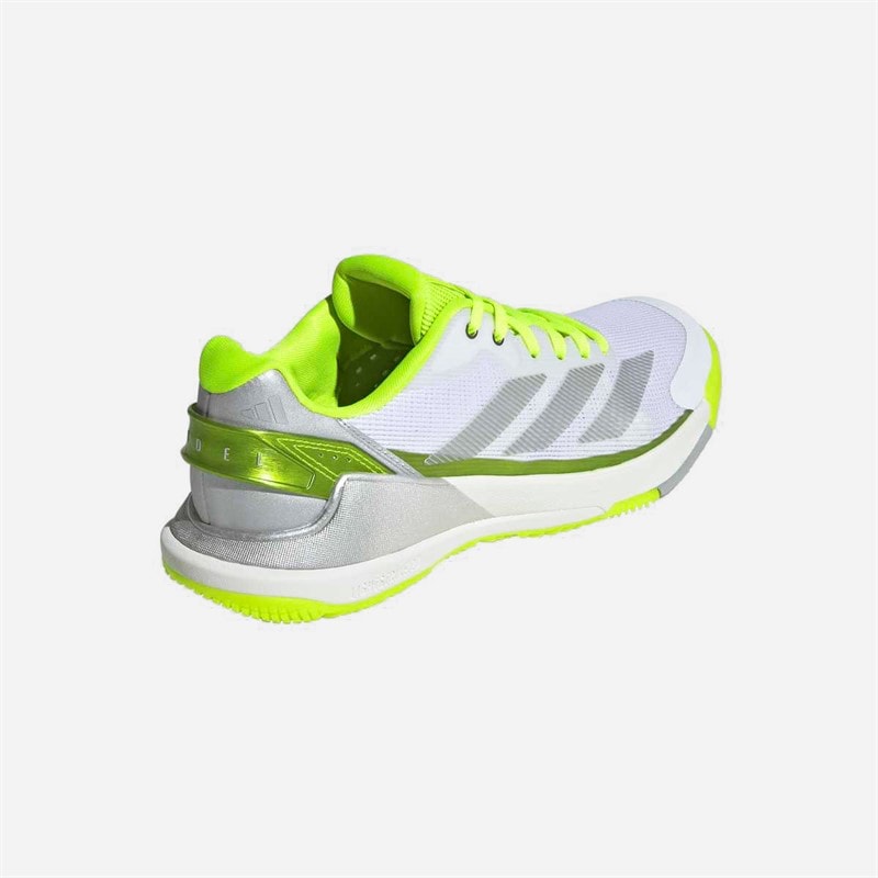 adidas Womens Crazyquick Lightstrike Padel Shoes Lucid Lemon/Wonder Silver/Silver Metallic - Image 3