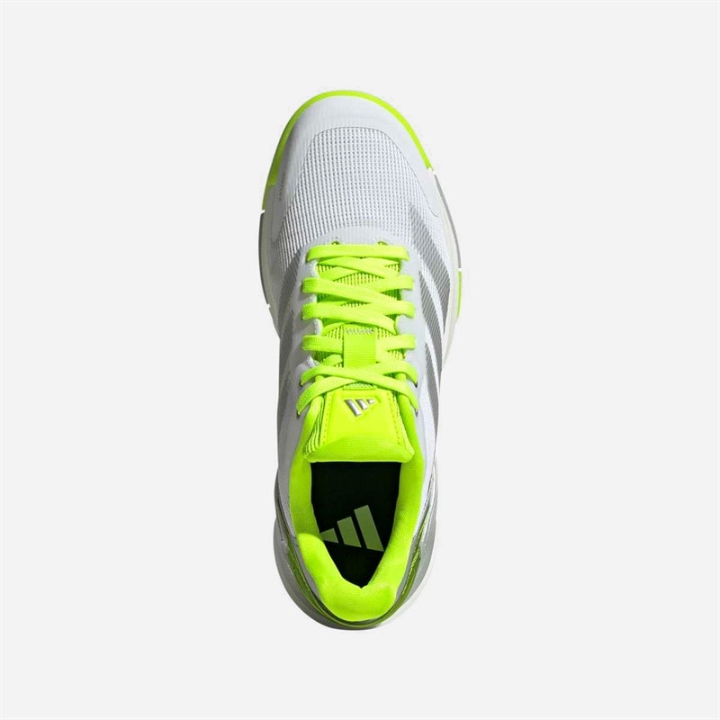adidas Womens Crazyquick Lightstrike Padel Shoes Lucid Lemon/Wonder Silver/Silver Metallic - Image 4
