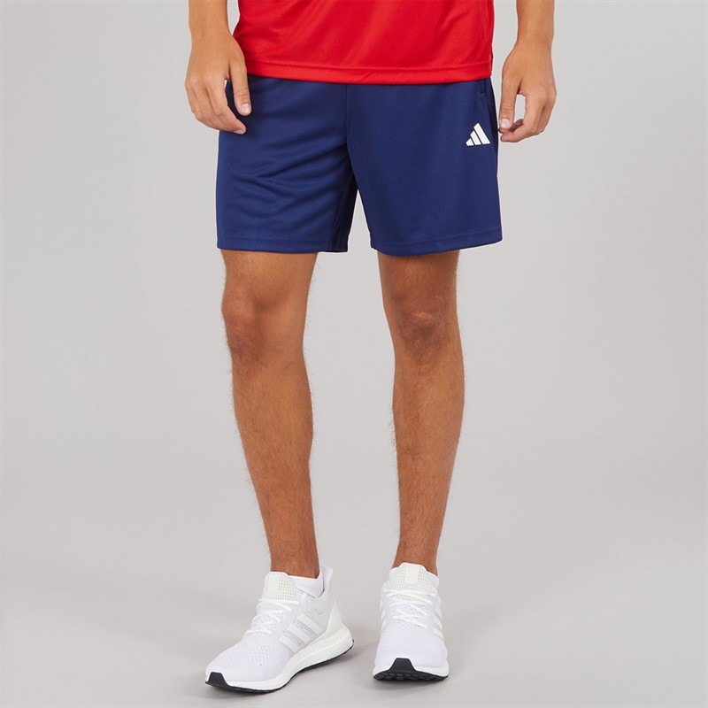adidas Mens Train Essentials All Set Training Shorts Dark Blue/White