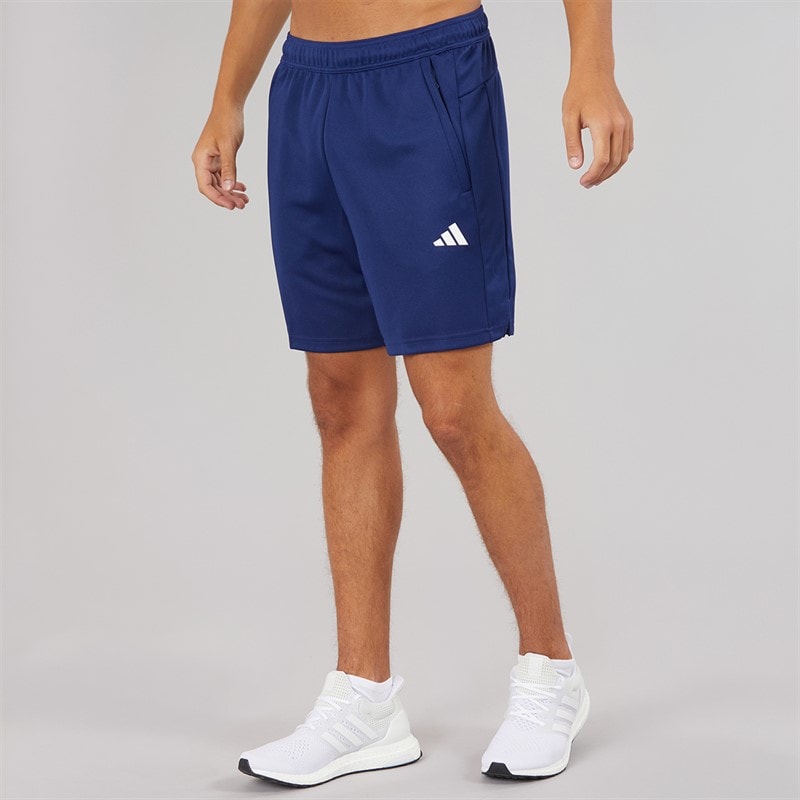 adidas Mens Train Essentials All Set Training Shorts Dark Blue/White - Image 2
