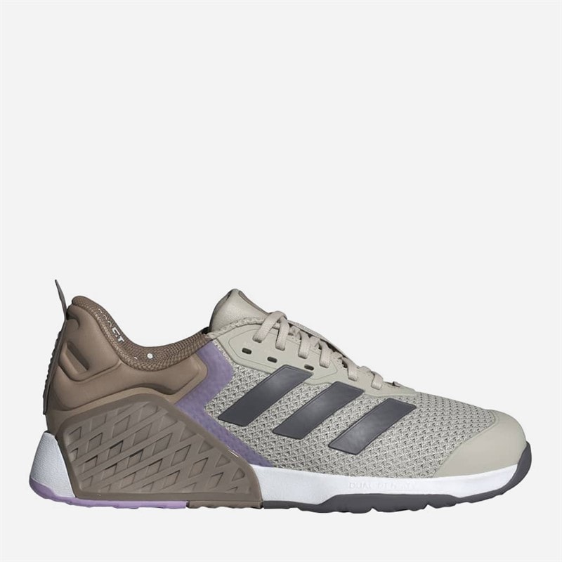 adidas Womens Dropset 3 Training Shoes Beige/Grey Strata/Powder Plum