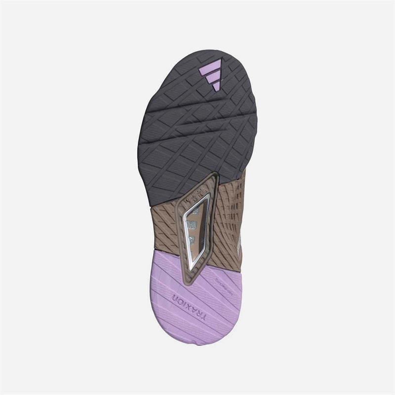 adidas Womens Dropset 3 Training Shoes Beige/Grey Strata/Powder Plum - Image 2