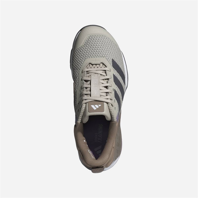 adidas Womens Dropset 3 Training Shoes Beige/Grey Strata/Powder Plum - Image 4