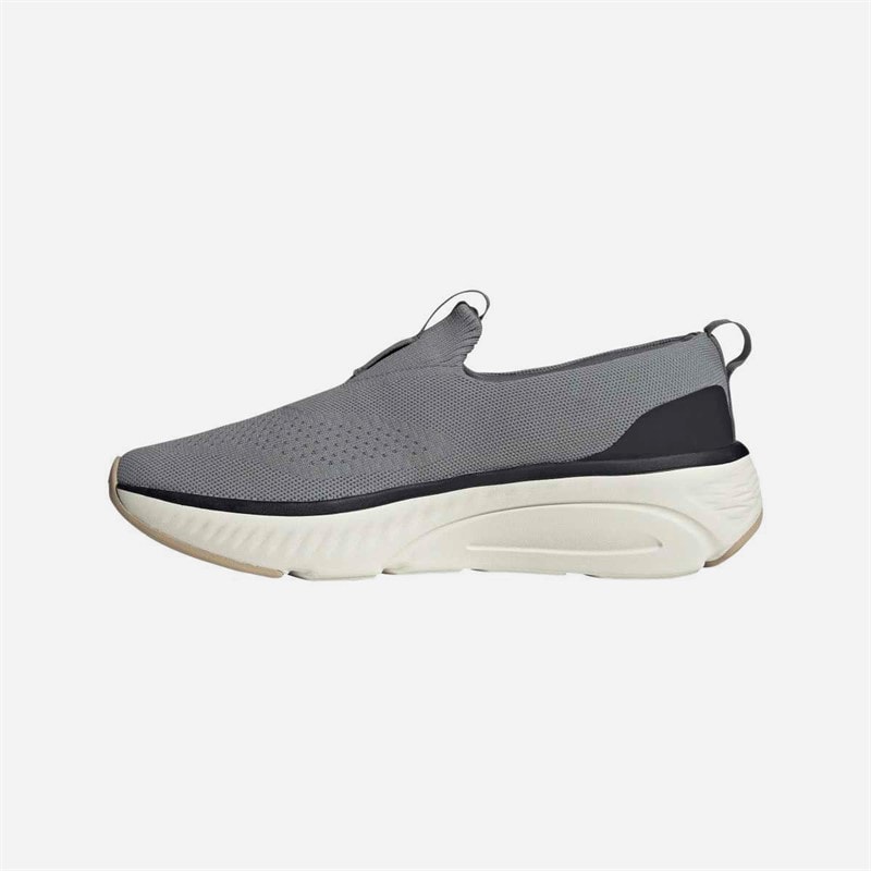 adidas Mens Cloudfoam Go Lounger Slip On Trainers Grey Three/Core Black/Off White - Image 5