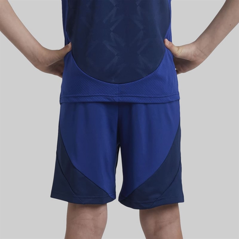 adidas Junior Boys MUFC Manchester United 24/2 Away Shorts Night Indigo - Image 2
