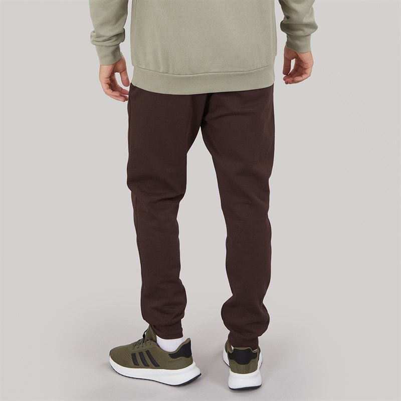 adidas Mens Essentials Tapered Fleece Joggers Shadow Brown - Image 2