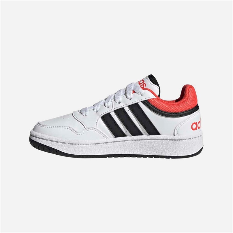 adidas Junior Hoops 3.0 Trainers Cloud White/Core Black/Bright Red - Image 5