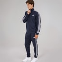 adidas Mens Primegreen Essentials 3-Stripes Tracksuit Legend Ink/White