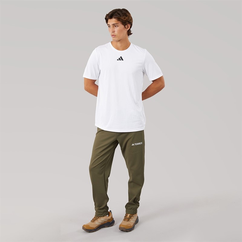 adidas Mens Terrex Knitted Joggers Olive Strata - Image 4