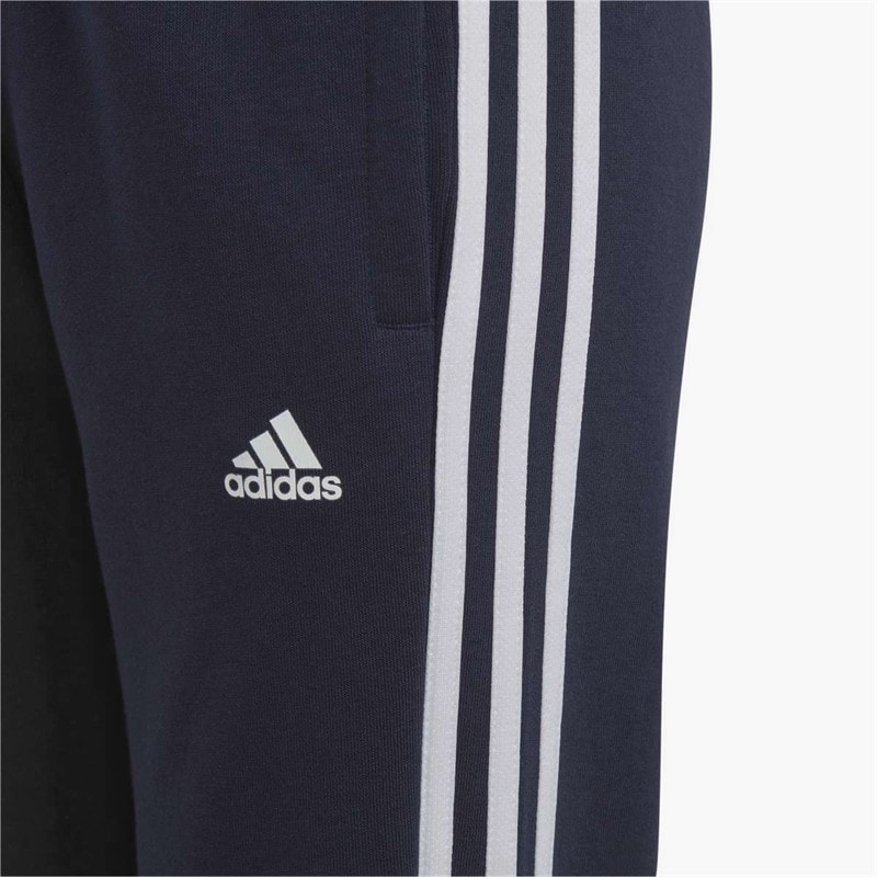 adidas Junior Boys Essentials 3 Stripes Joggers Legend Ink/White - Image 3