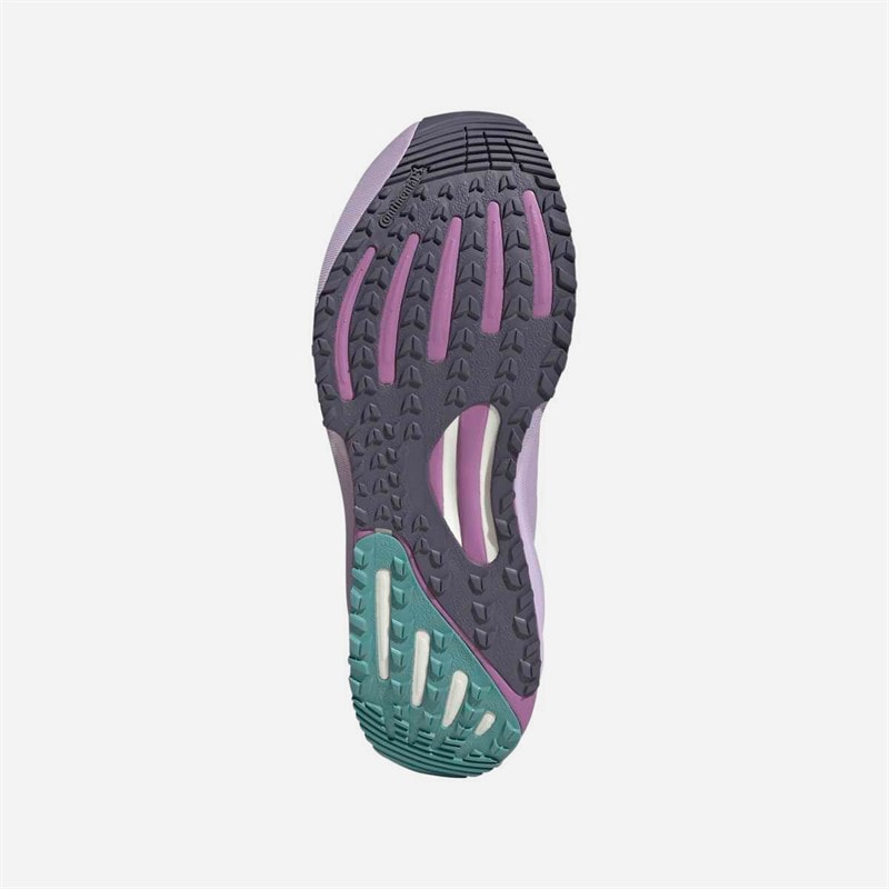 adidas Womens Supernova Rise Gore-Tex Waterproof Neutral Running Shoes Powder Plum/Silver Metallic/Mint Ton - Image 2