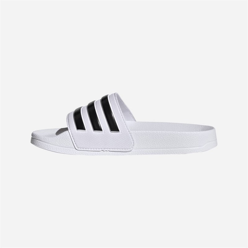 adidas Junior Adilette Shower Sliders Cloud White/Core Black/Core Black - Image 5