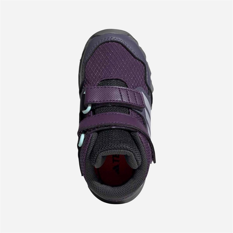 adidas Infant Terrex Skychaser Mid Gore-Tex Waterproof Hiking Boots Aurora Plum/Glory Grey/Semi Flash Aqua - Image 4