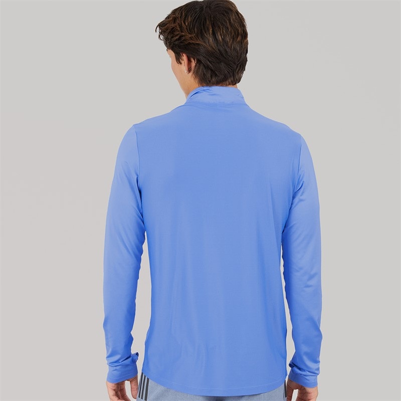 adidas Mens Own The Run Half Zip Running Top Blue Fusion - Image 2