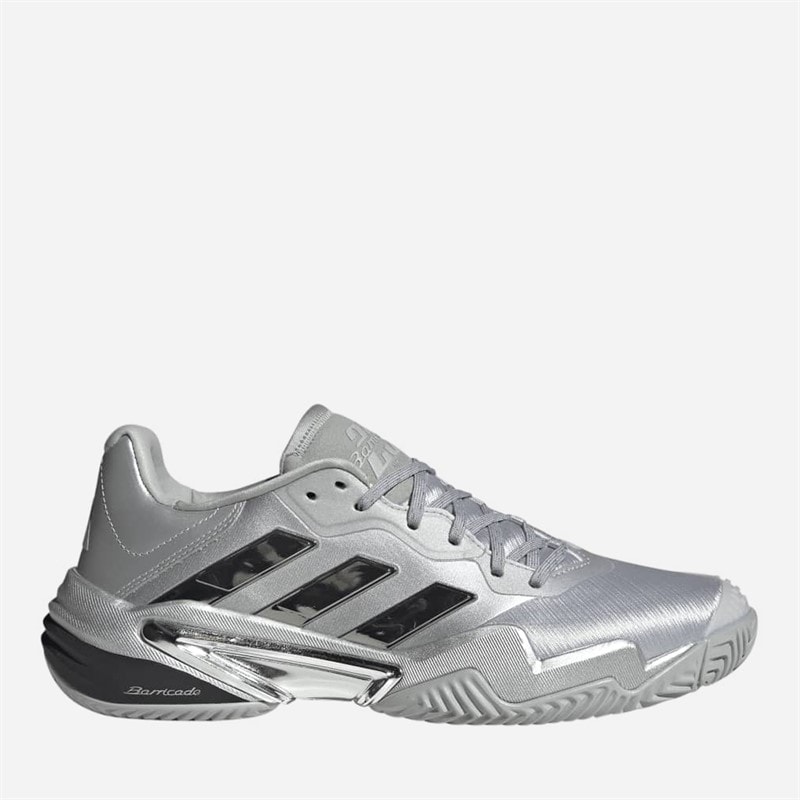 adidas Mens Barricade 13 Silver Edition Tennis Shoes Silver Metallic/Silver Metallic/Dash Grey