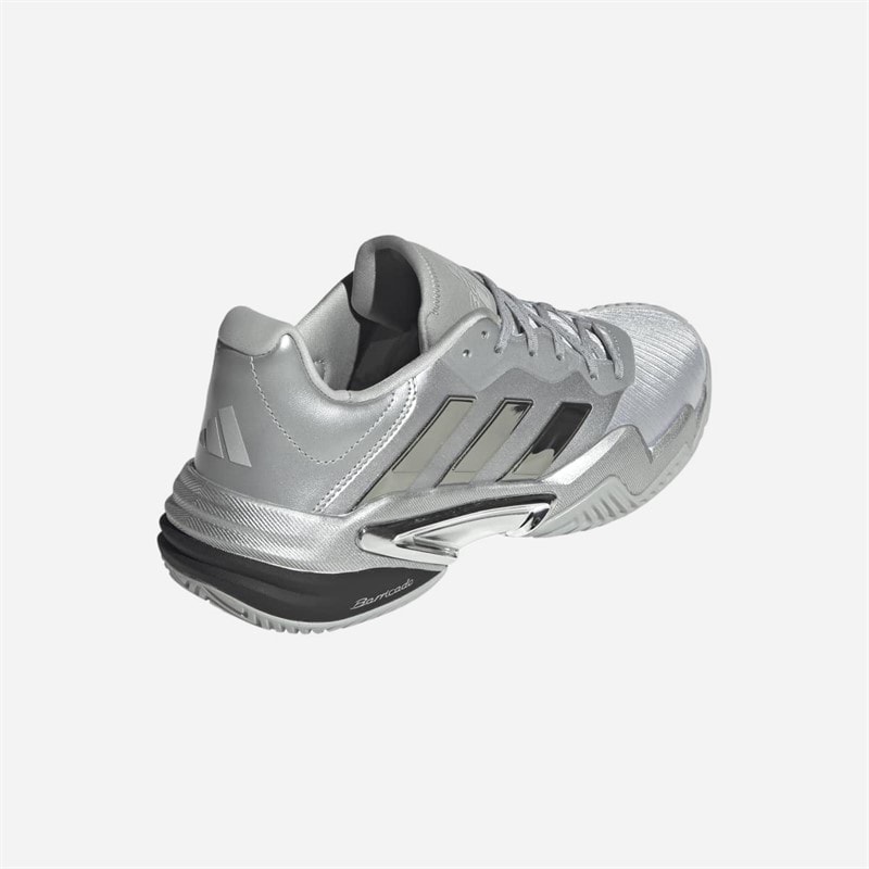 adidas Mens Barricade 13 Silver Edition Tennis Shoes Silver Metallic/Silver Metallic/Dash Grey - Image 3