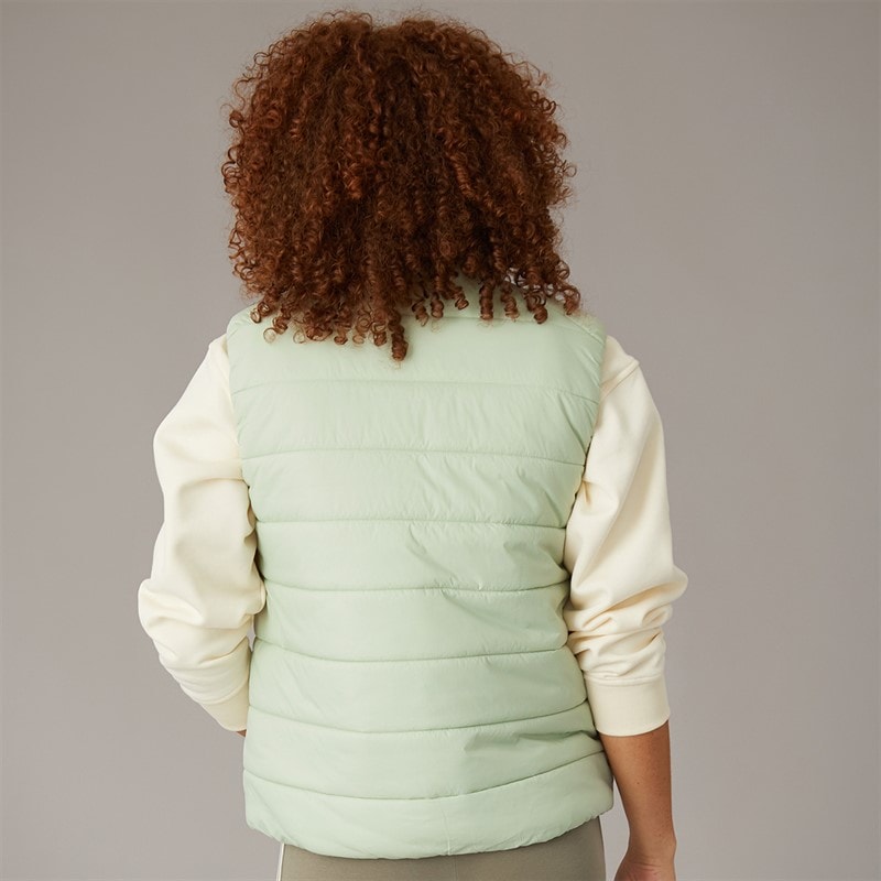 adidas Womens Terrex Essentials Climawarm Insulated Padded Gilet Halo Green - Image 2