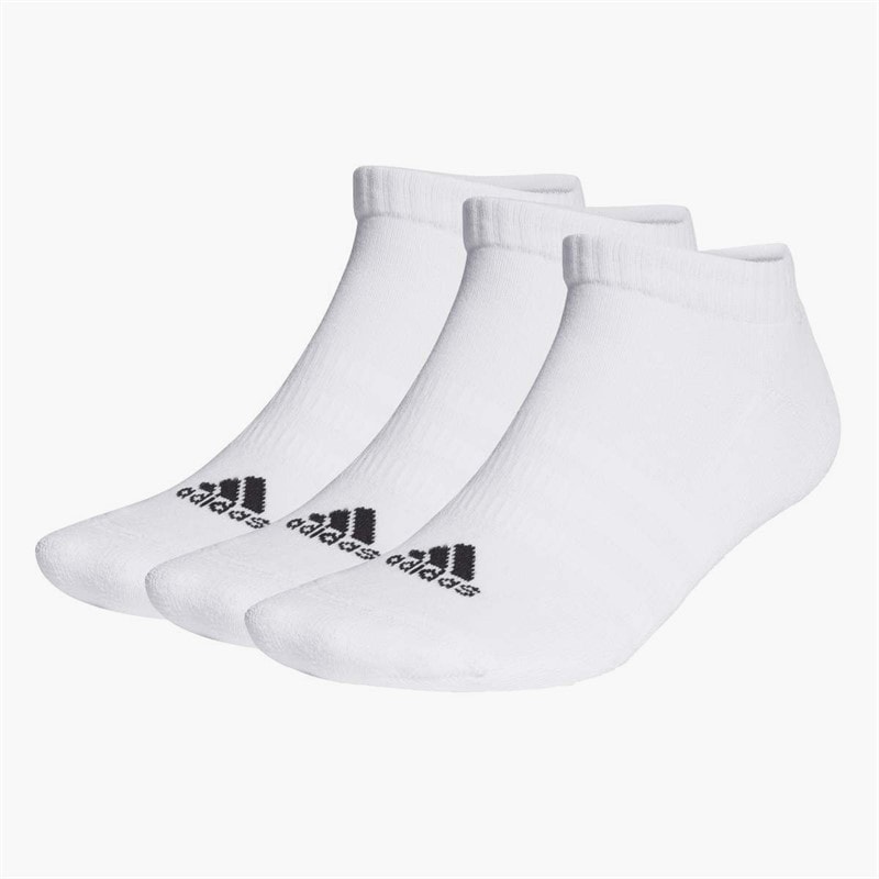 adidas Sportswear Cushioned Three Pack Low Cut Ankle Socks White/Black